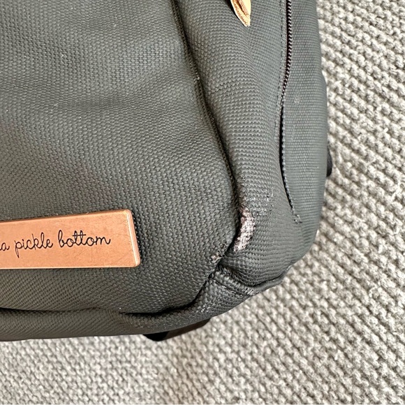 Pre Loved Petunia Pickle Bottom Meta Backpack - Black Matte Canvas - Picture 10 of 16